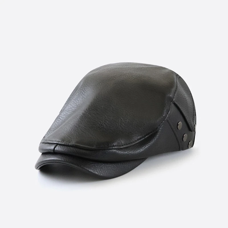 Autumn and Winter New Leather Hat Retro Beret Hat Men's Peaked Cap Women's Fashionable Warm Hat Outdoor Windproof Hat
Autumn and Winter New Leather Hat Retro Beret Hat Men's Peaked Cap Women's Fashionable Warm Hat Outdoor Windproof Hat