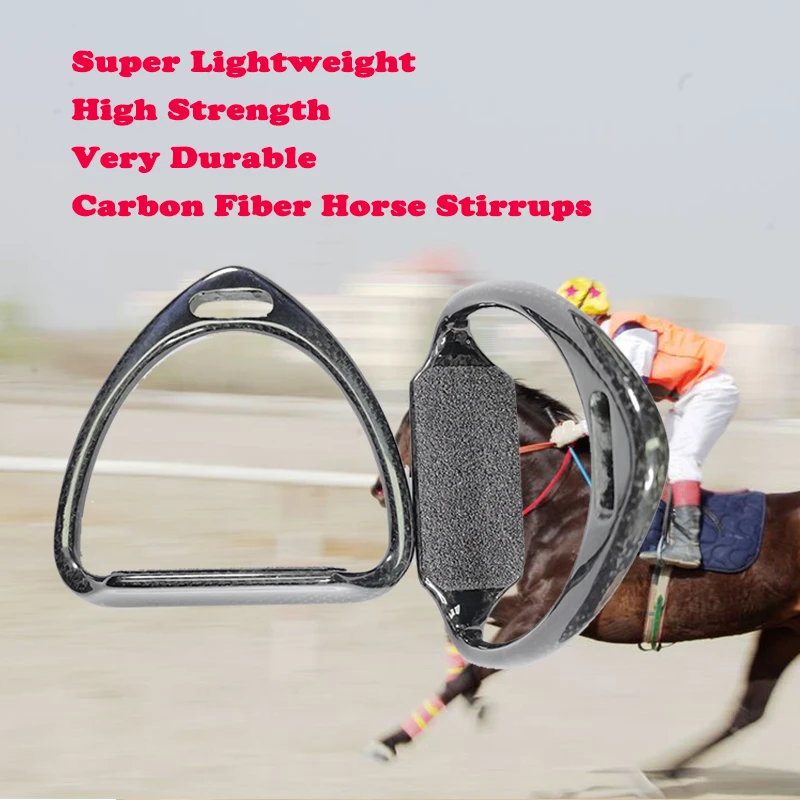 1 Pair Stirrups Horse Riding Equipment Super lightweight Safety High Strength Carbon Fiber Non-slip Equestrian Pedal
1 Pair Stirrups Horse Riding Equipment Super lightweight Safety High Strength Carbon Fiber Non-slip Equestrian Pedal