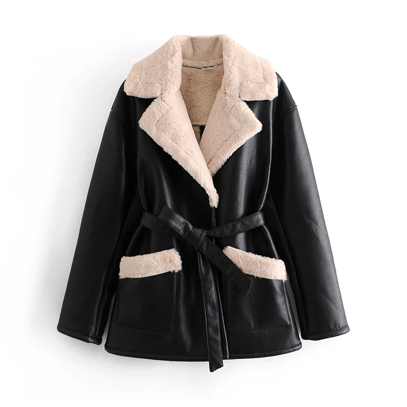 New Leather Jacket Women Autumn Winter 2021 Casual Fashion Turn-down Collar Warm Plus Velvet Liner Loose Short Coat
New Leather Jacket Women Autumn Winter 2021 Casual Fashion Turn-down Collar Warm Plus Velvet Liner Loose Short Coat