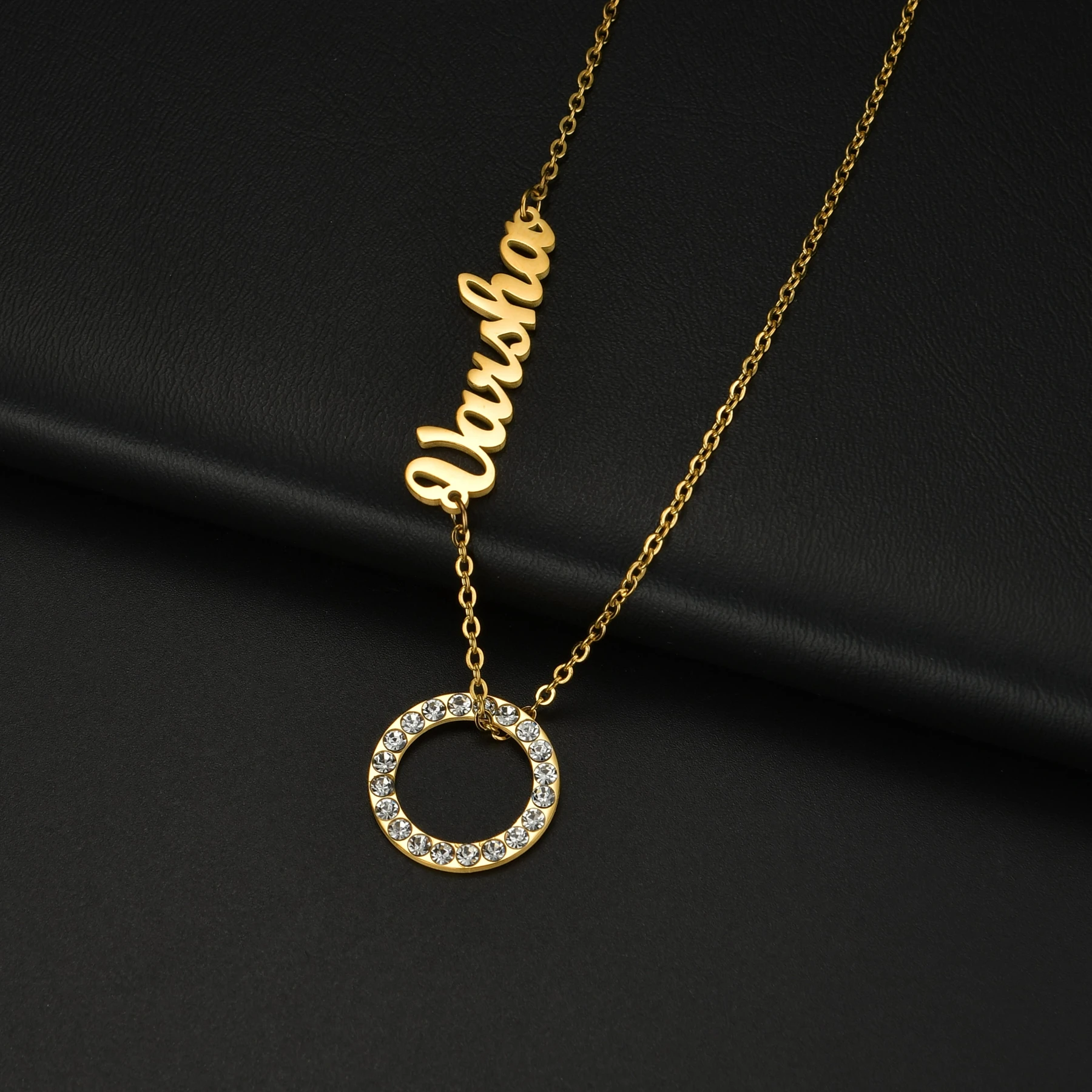 Acheerup Custom Name Stainless Steel Necklace for Women Personalized Nameplate Crystal Zircon Round Pendant Chain Jewelry Gifts
Acheerup Custom Name Stainless Steel Necklace for Women Personalized Nameplate Crystal Zircon Round Pendant Chain Jewelry Gifts