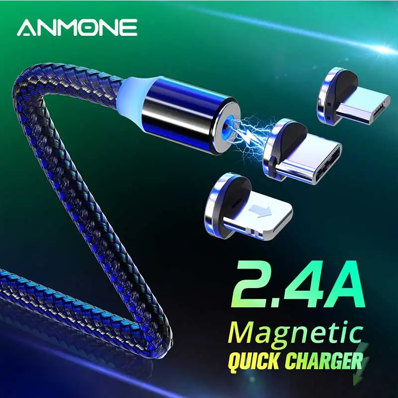 ANMONE Magnetic Micro USB Cable Type C Cable Magnetic Charge Fast Charging USB C Cable For xiaomi redmi note 7 for Umidigi F2
ANMONE Magnetic Micro USB Cable Type C Cable Magnetic Charge Fast Charging USB C Cable For xiaomi redmi note 7 for Umidigi F2