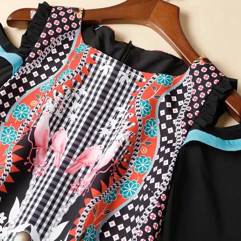 Fashion 2021 Summer New Women Vintage Chic Color Block Print Elegant Chic Party Vacation Mini Off Shoulde Dress
Fashion 2021 Summer New Women Vintage Chic Color Block Print Elegant Chic Party Vacation Mini Off Shoulde Dress
