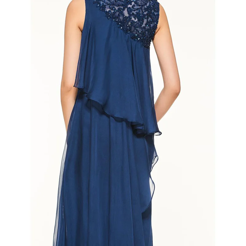 Mother of The Bride Dress O-neck Sleeveless Wedding Party Gowns Chiffon Lace Floor-Length A-line Mother Dresses for Wedding
Mother of The Bride Dress O-neck Sleeveless Wedding Party Gowns Chiffon Lace Floor-Length A-line Mother Dresses for Wedding