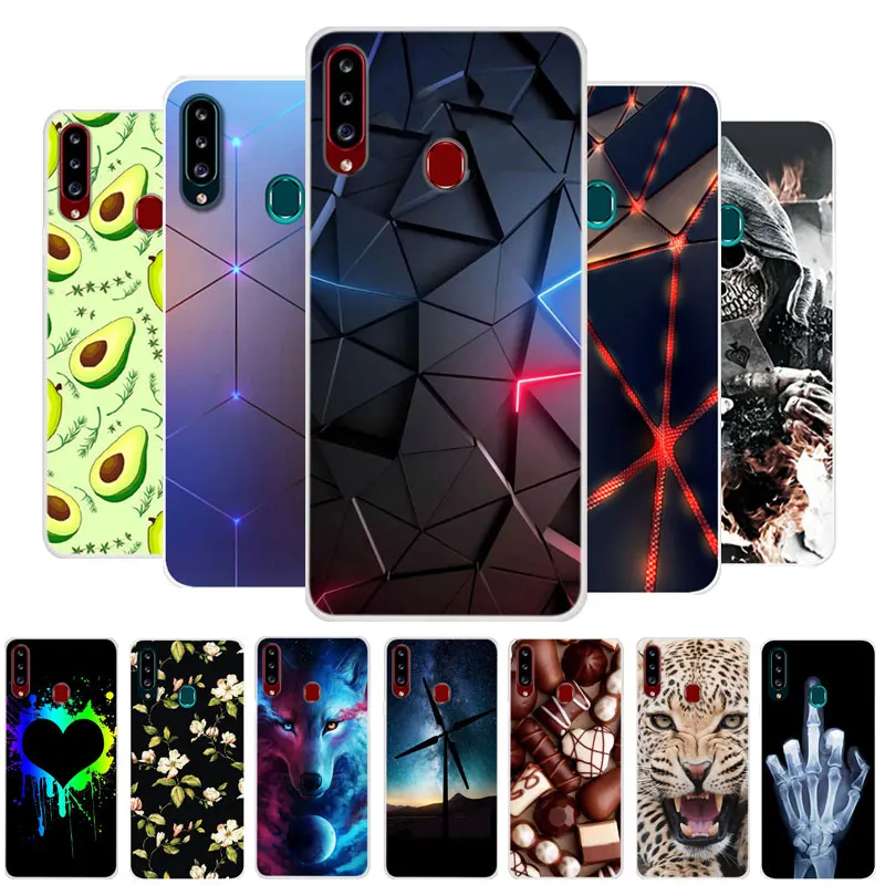 Для Galaxy A20S чехол samsung силиконовый ТПУ Мягкая задняя крышка для телефона A20E A20 S A21s