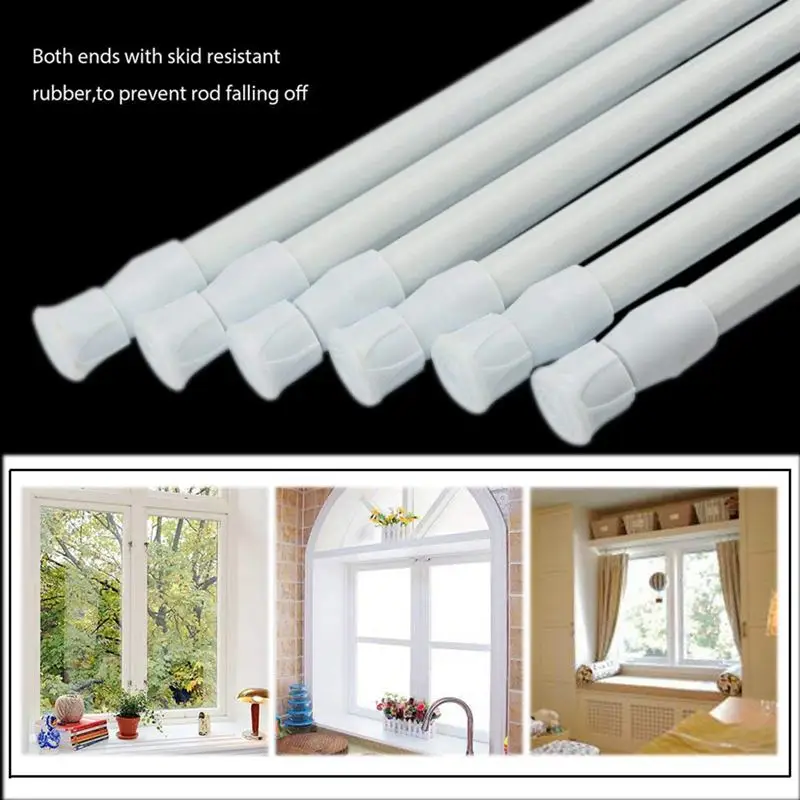 6 Pack Tension Rods, Adjustable Spring Steel Cupboard Bars Rod Curtain Rods, Extendable
6 Pack Tension Rods, Adjustable Spring Steel Cupboard Bars Rod Curtain Rods, Extendable