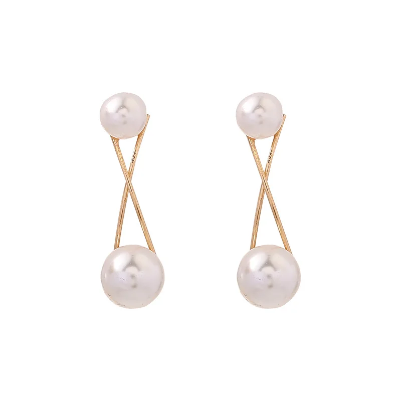 Korean Elegant Simulated Pearl Small Stud Earrings Gold Color Cross Studs Earrings For Women Female Wedding Jewelry Gifts
Korean Elegant Simulated Pearl Small Stud Earrings Gold Color Cross Studs Earrings For Women Female Wedding Jewelry Gifts