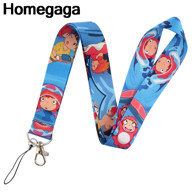 

20pcs/lot Homegaga cartoon lanyard Strap for keys keychains whistle ID Card Pass Gym Phone USB badge holder DIY Hang rope D2357