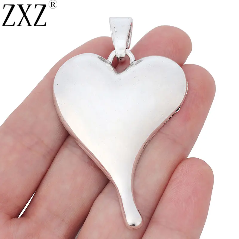 ZXZ 2pcs Large Heart Charms Pendants for Necklace Jewelry Making Findings 70x42mm
ZXZ 2pcs Large Heart Charms Pendants for Necklace Jewelry Making Findings 70x42mm