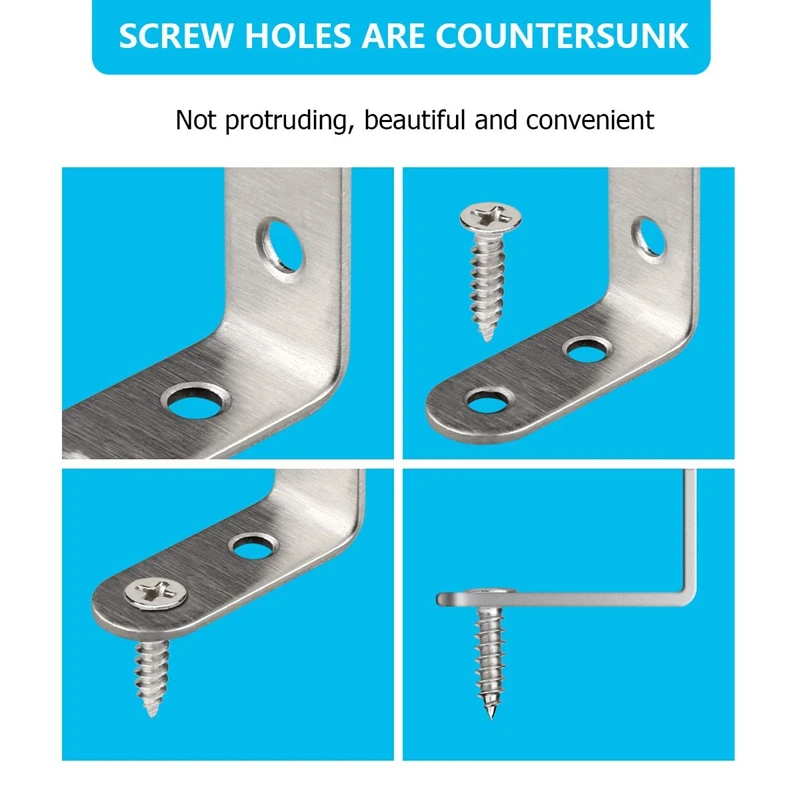 24 Pieces Stainless Steel Corner Braces (1.57 X 1.57 Inch,40 X 40 Mm) Joint Right Angle Bracket Fastener L Shaped Corner Fastene
24 Pieces Stainless Steel Corner Braces (1.57 X 1.57 Inch,40 X 40 Mm) Joint Right Angle Bracket Fastener L Shaped Corner Fastene