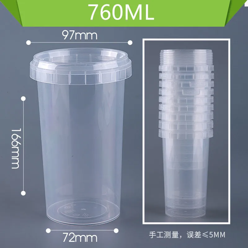 10pcs High quality takeaway breakfast cup thickened soup cups disposable dessert milk tea fruit salad packaging boxes with lid
10pcs High quality takeaway breakfast cup thickened soup cups disposable dessert milk tea fruit salad packaging boxes with lid