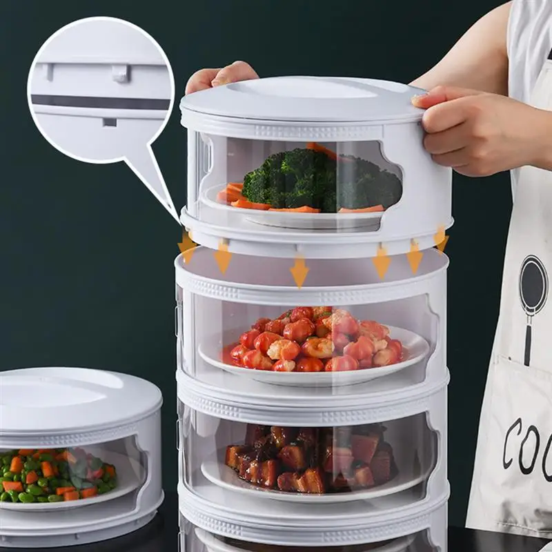 Multilayer Insulation Dustproof Cover Multi-layer Dustproof Vegetable Cover Removable Fresh-Keeping Food Cover for Dishes
Multilayer Insulation Dustproof Cover Multi-layer Dustproof Vegetable Cover Removable Fresh-Keeping Food Cover for Dishes