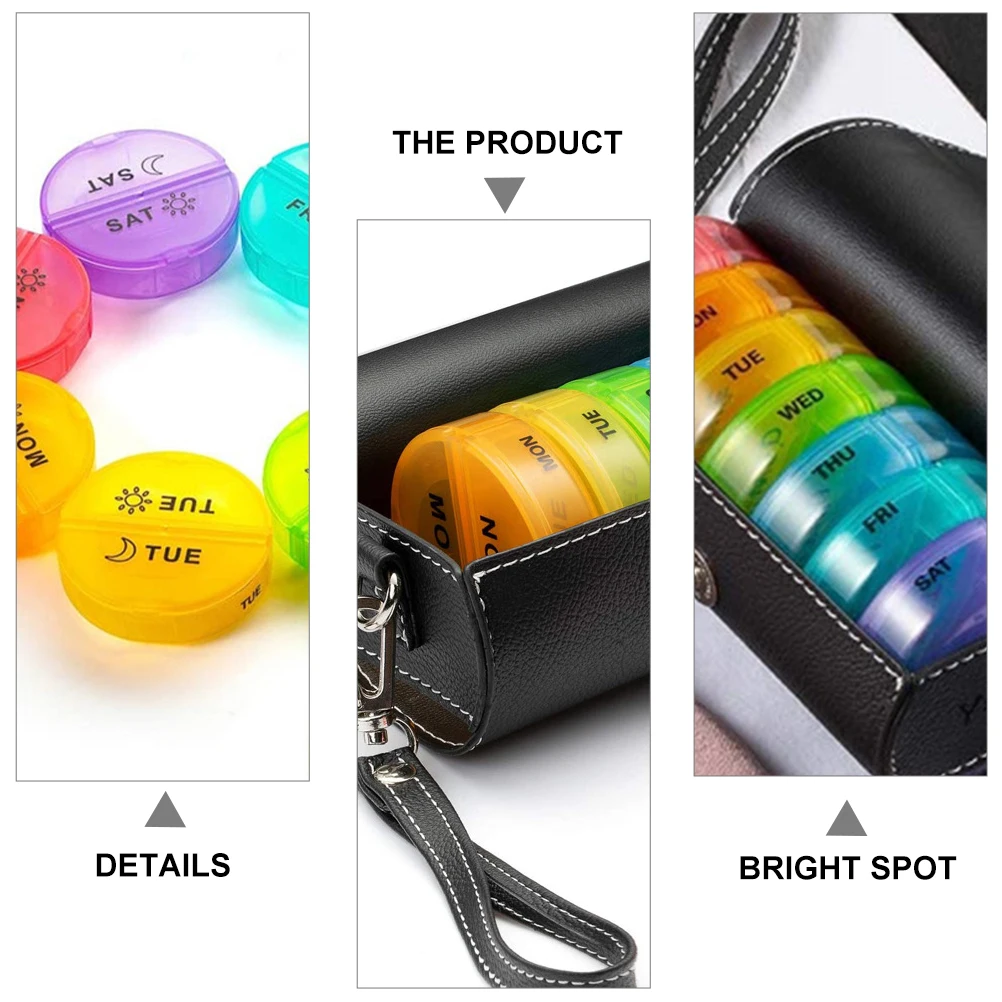 1 Set of Useful Durable Pill Box Pill Holder Fashionable Household Compartment Box Medicine Organizer for Home
1 Set of Useful Durable Pill Box Pill Holder Fashionable Household Compartment Box Medicine Organizer for Home