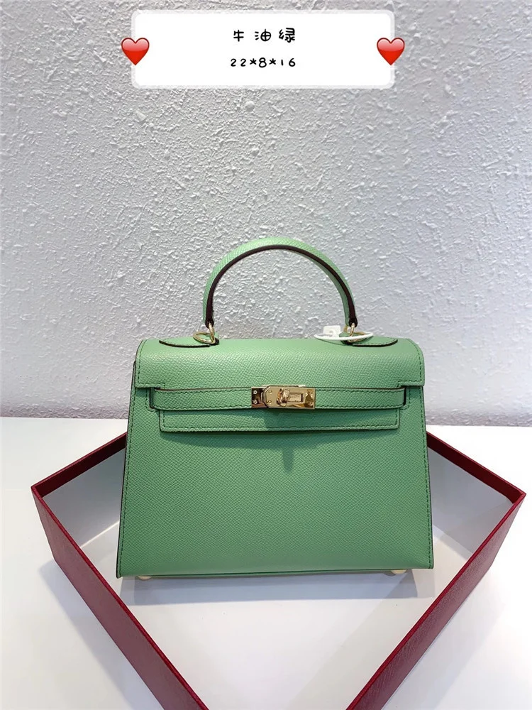 2021 new Kelly second generation cowhide bag Gao texture bag ins Single Shoulder Messenger Bag Handbag with box fashion
2021 new Kelly second generation cowhide bag Gao texture bag ins Single Shoulder Messenger Bag Handbag with box fashion
