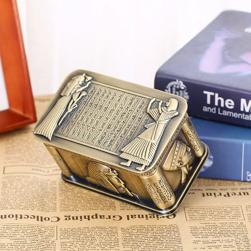 European Style Jewel Case Metal Pharaoh of Egypt Rectangle Desktop Jewelry Storage Box Decoration X4308 
European Style Jewel Case Metal Pharaoh of Egypt Rectangle Desktop Jewelry Storage Box Decoration X4308