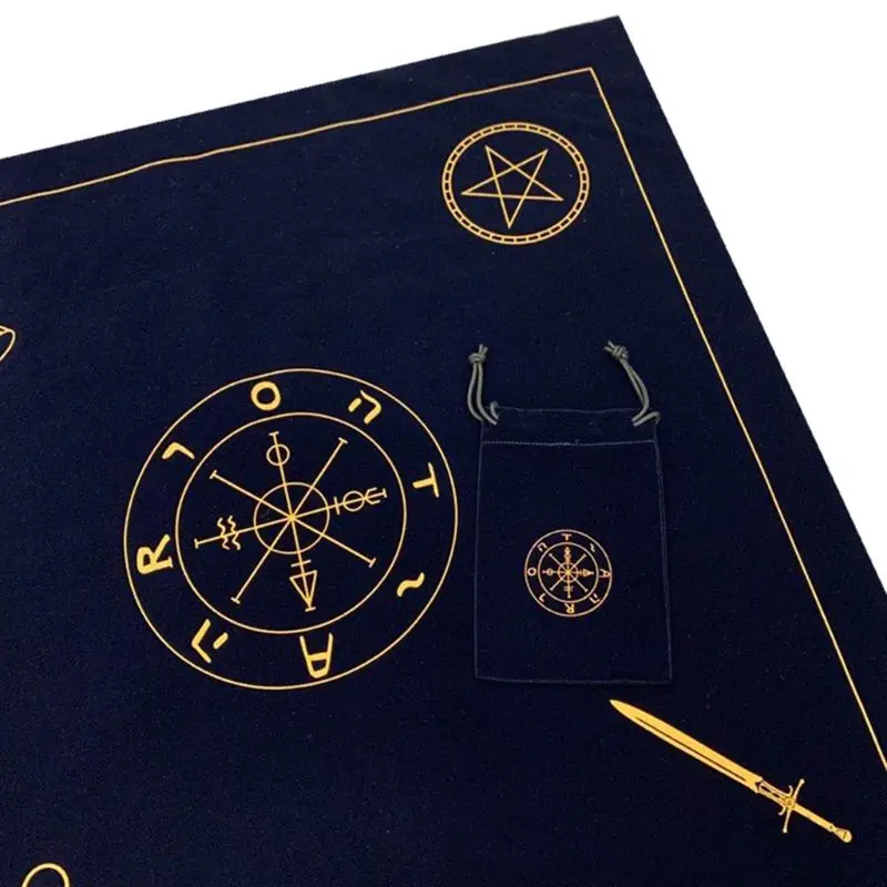 Altar Tarot Cloth Velvet Tarot Cards Tablecloth with Bag Oracle Divination Playing Card Pad Board Game Accessories
Altar Tarot Cloth Velvet Tarot Cards Tablecloth with Bag Oracle Divination Playing Card Pad Board Game Accessories