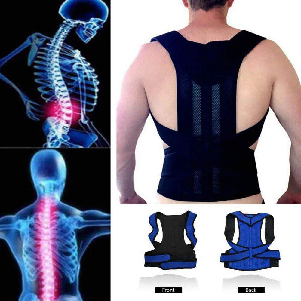 Upper Back Pain Posture Corrector for Men Body Shapers 4XL Shoulder Support Belt Adult Kids Spine Protector Lumbar Braces Women | Мужская