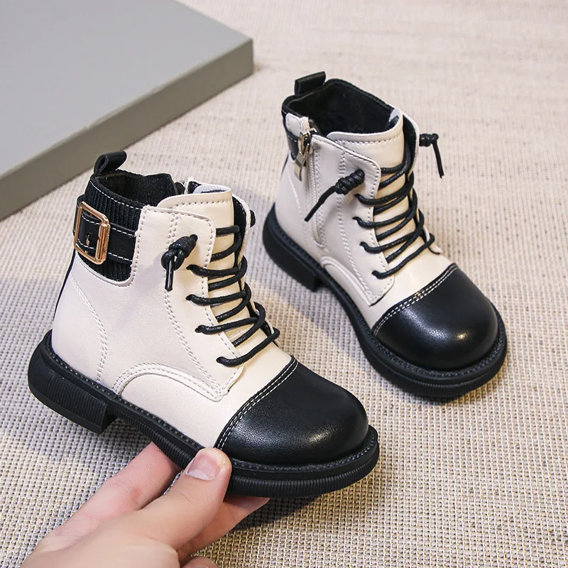 Girls Cowboy Boots Leather Splicing Toddler Shoes Children Martin Boots Autumn 2021 New Kids Fashion Low Heels Short Boots
Girls Cowboy Boots Leather Splicing Toddler Shoes Children Martin Boots Autumn 2021 New Kids Fashion Low Heels Short Boots