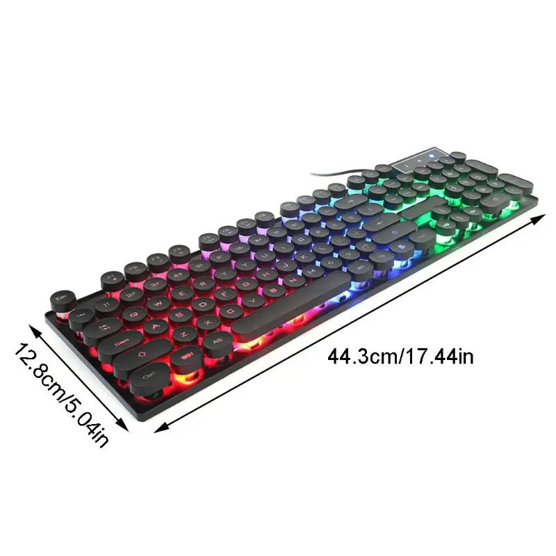 USB Wired Keyboard Suspended 104 Key RGB Backlit Gaming Key Board Desktop Laptop Keyboards
USB Wired Keyboard Suspended 104 Key RGB Backlit Gaming Key Board Desktop Laptop Keyboards