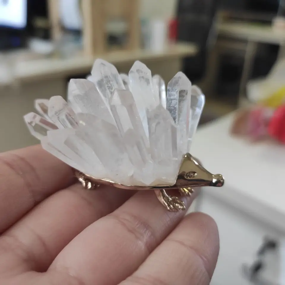 1 шт. натуральный белый кварц кристалл блок Ежик ремесло домашнего украшения подарок
1 шт. натуральный белый кварц кристалл блок Ежик ремесло домашнего украшения подарок