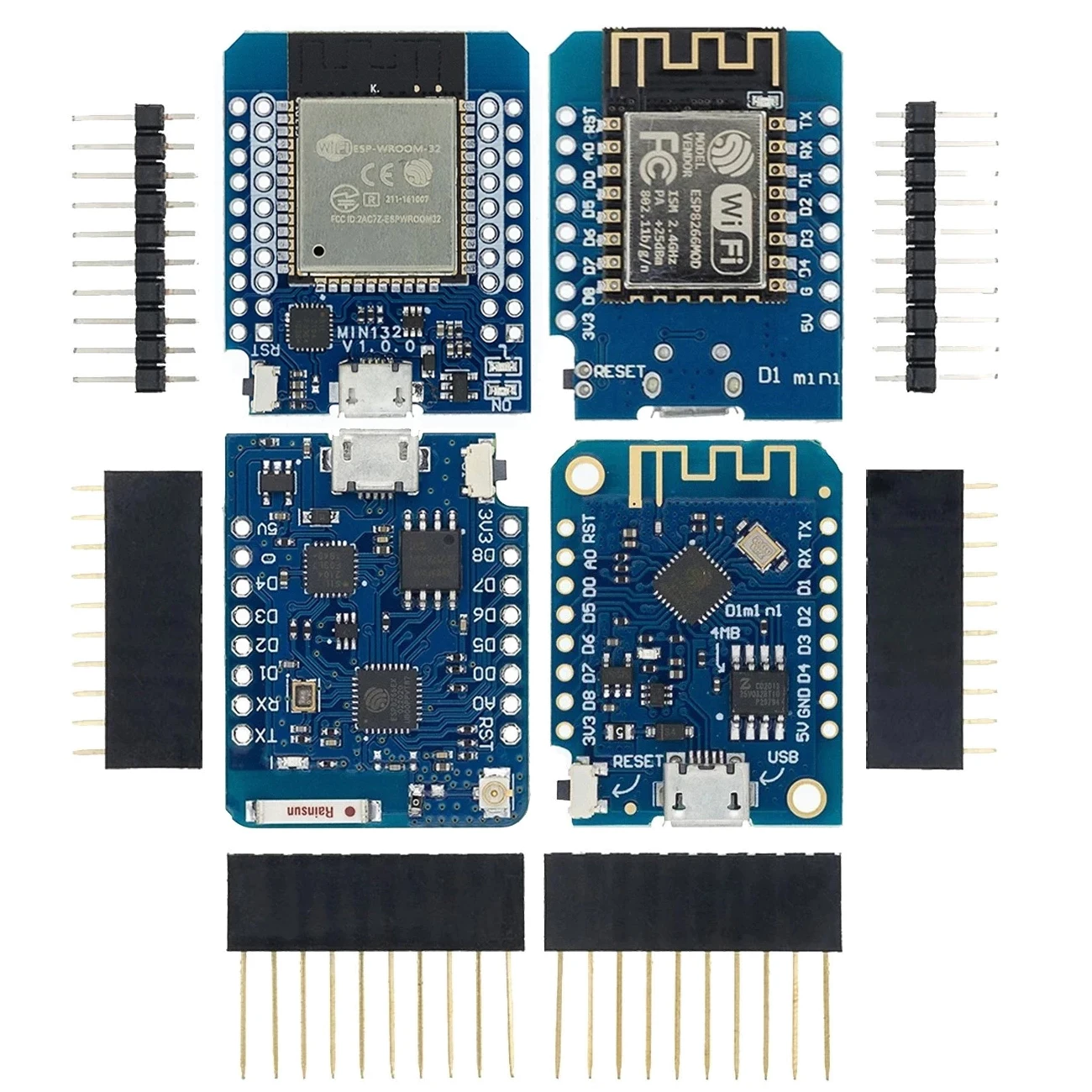 ESP8266 ESP-12E ESP-12F CH340G CH340 V2 USB WeMos MH-ET LIVE D1 Mini ESP32/ESP-32 WIFI Development Board NodeMCU Lua IOT Board
ESP8266 ESP-12E ESP-12F CH340G CH340 V2 USB WeMos MH-ET LIVE D1 Mini ESP32/ESP-32 WIFI Development Board NodeMCU Lua IOT Board