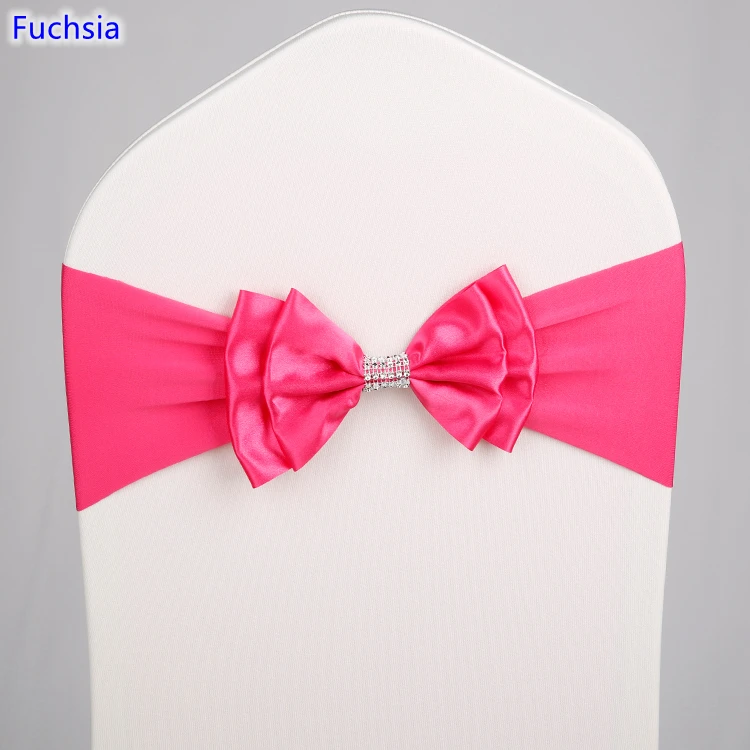 Fuchsia Colour Chair Sash Satin Chair Sash Spandex Lycra Bow Tie Fit All Chairs Wedding Banquet Hotel Party Decoration
Fuchsia Colour Chair Sash Satin Chair Sash Spandex Lycra Bow Tie Fit All Chairs Wedding Banquet Hotel Party Decoration