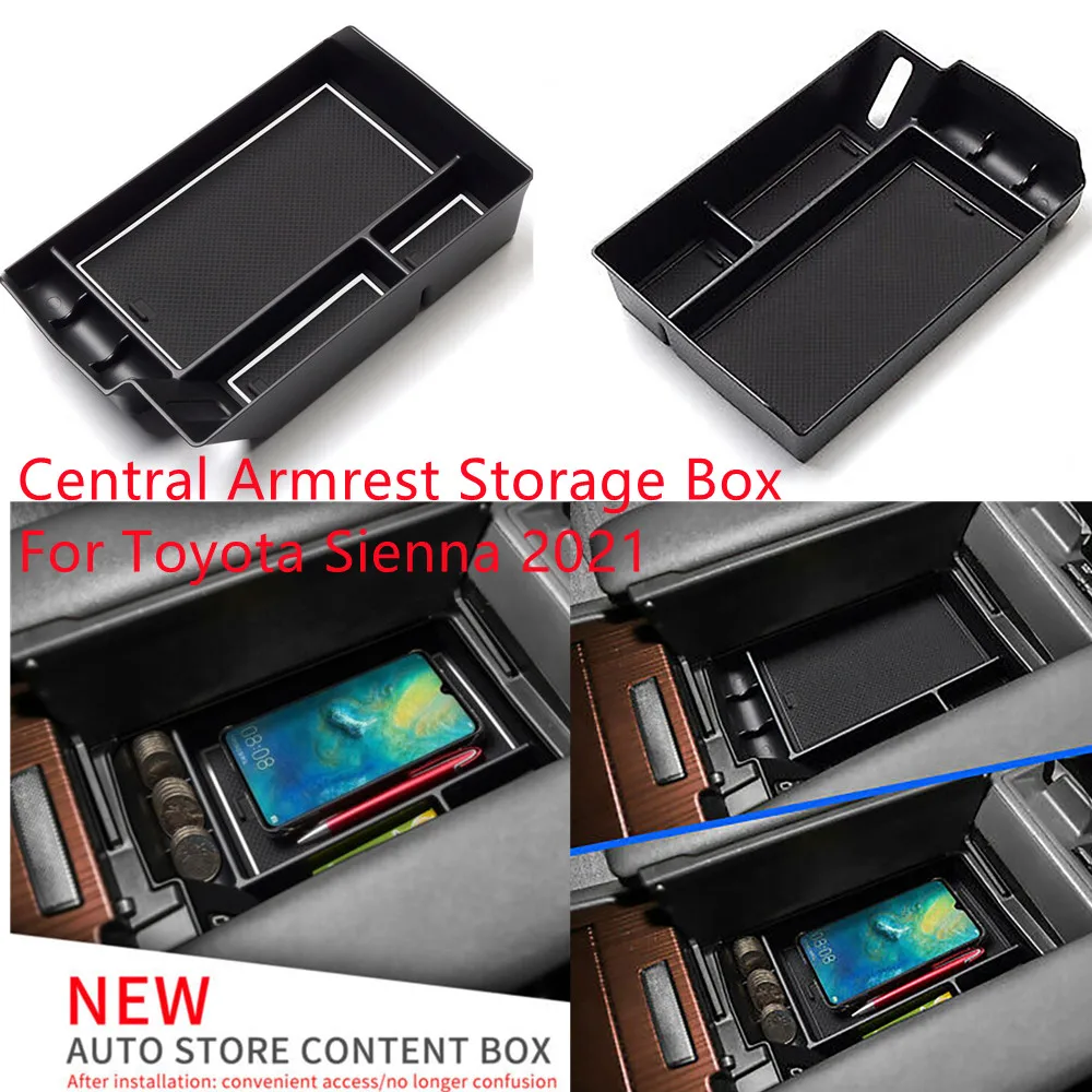 Central Armrest Storage Box For Toyota Sienna 2021 Car Accessories Console Environmentally Friendly PVC + ABS Organizer Containe
Central Armrest Storage Box For Toyota Sienna 2021 Car Accessories Console Environmentally Friendly PVC + ABS Organizer Containe