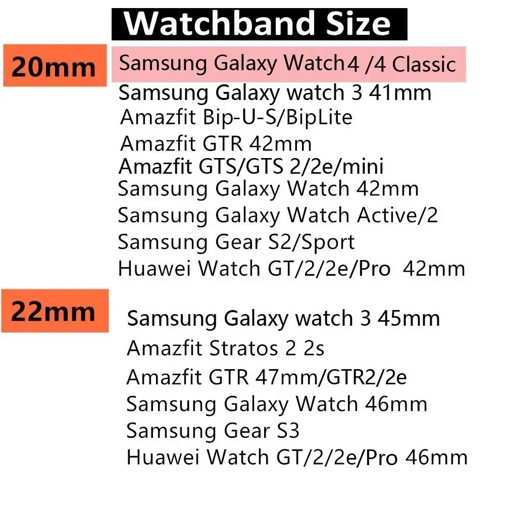 Ремешок силиконовый для Samsung Galaxy watch 4 classic 3 Active 2 Gear s3 Frontier браслет Huawei GT/2/2E/Pro 20 мм 22