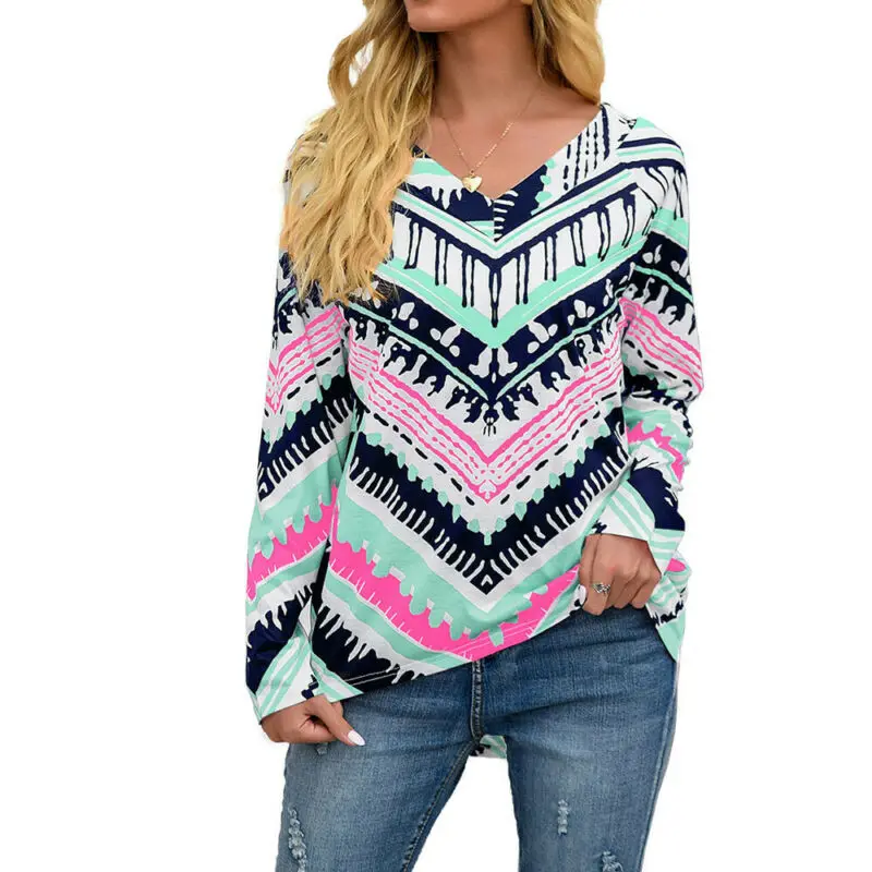 Women T-shirts Retro Print Striped V Neck Loose T-Shirt Holiday Beach Fashion Style Long Sleeve Summer 2021 Backless Tees
Women T-shirts Retro Print Striped V Neck Loose T-Shirt Holiday Beach Fashion Style Long Sleeve Summer 2021 Backless Tees
