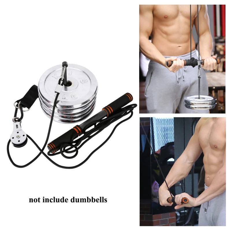 Fitness DIY Pulley Cable Machine Attachment System Men Arm Biceps Triceps Blaster Hand Strength Trainning Gym Workout Equipment
Fitness DIY Pulley Cable Machine Attachment System Men Arm Biceps Triceps Blaster Hand Strength Trainning Gym Workout Equipment