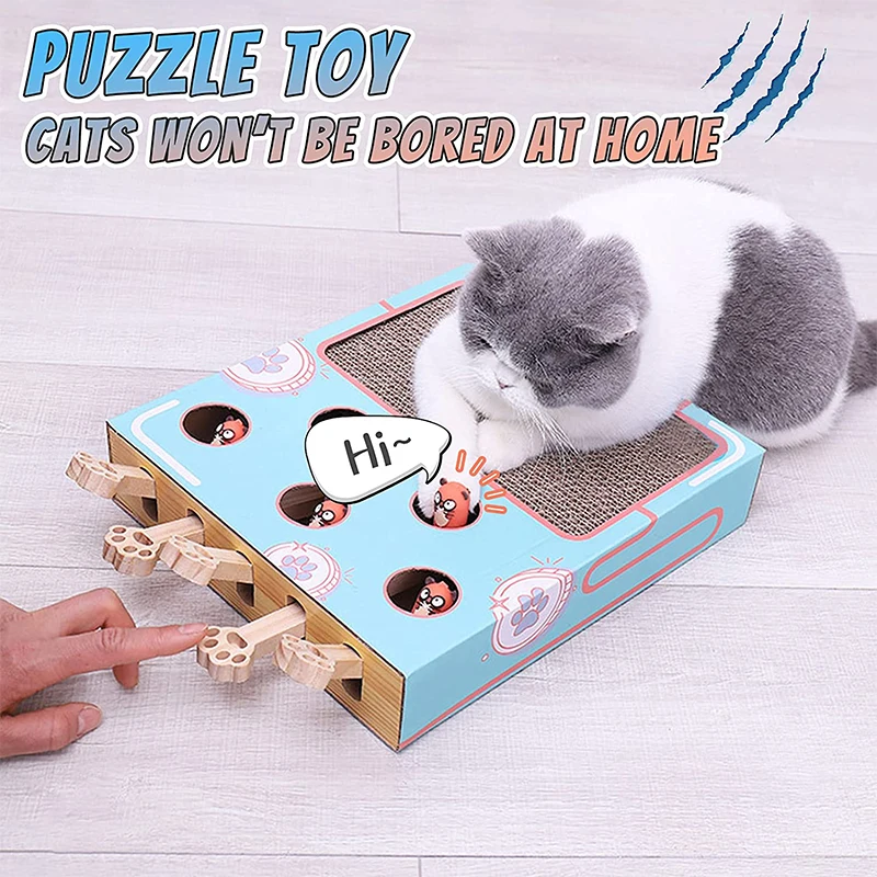 New Cat Enrichment Toys for Indoor Cats Hamster Corrugated Cat Funny Cat Toys Catching Mouse Interactive Pet Products Dropship
New Cat Enrichment Toys for Indoor Cats Hamster Corrugated Cat Funny Cat Toys Catching Mouse Interactive Pet Products Dropship