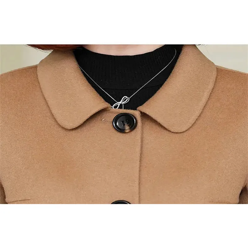 Woolen Coat Women Red Plus Size Temperament Slim Long Blends Tops 2020 Winter New Korean Fashion Casual Jackets Feminina JD1006
Woolen Coat Women Red Plus Size Temperament Slim Long Blends Tops 2020 Winter New Korean Fashion Casual Jackets Feminina JD1006