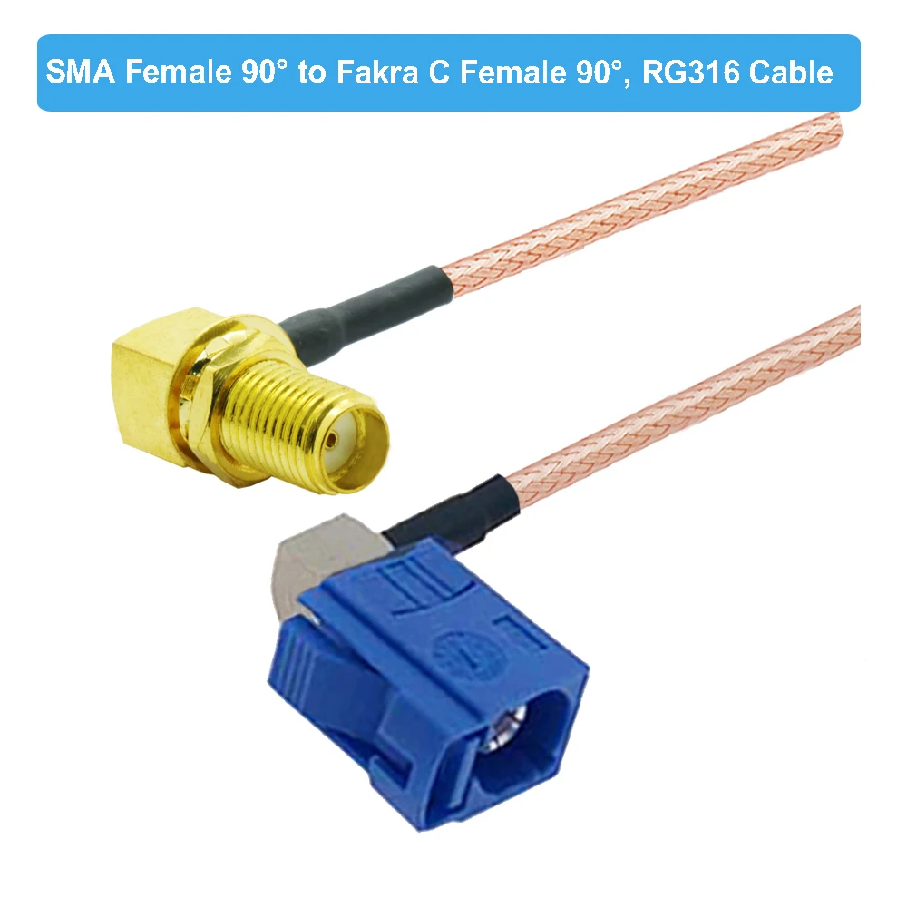 Fakra C Female to RP-SMA Female Bulkhead Jack Pigtail RG316 Cable Car Navigation GPS Antenna Adapter RF Coaxial Extension Cable
Fakra C Female to RP-SMA Female Bulkhead Jack Pigtail RG316 Cable Car Navigation GPS Antenna Adapter RF Coaxial Extension Cable
