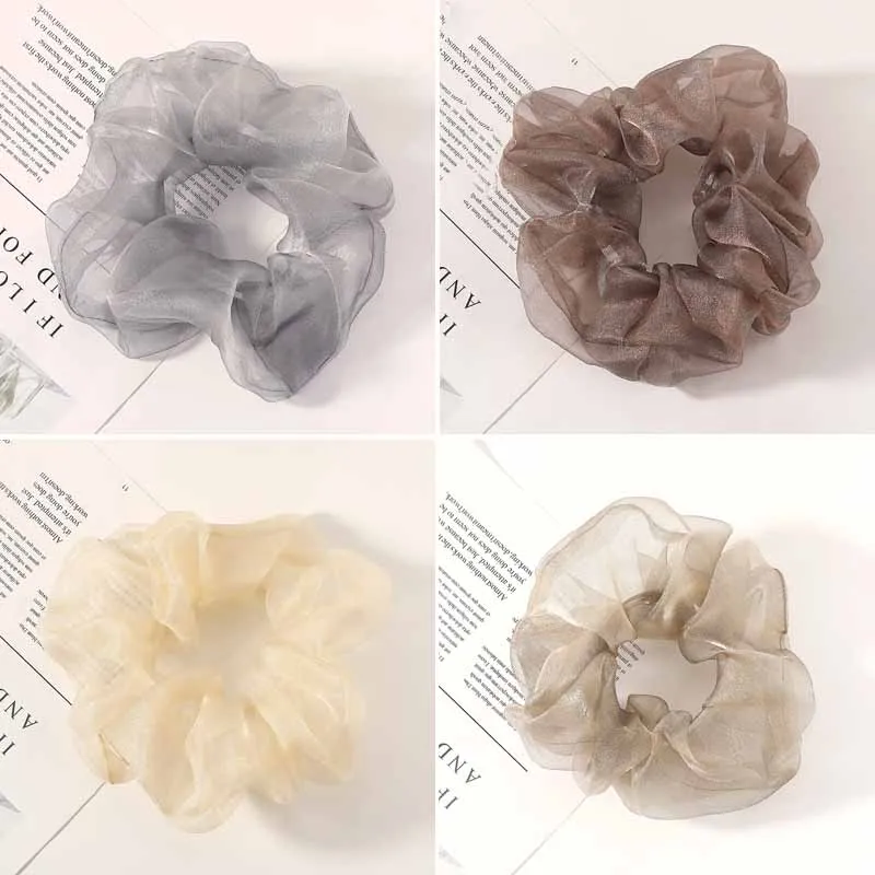Sweet Transparent Tulle Organza Hair Ties Hair Accessories Elegant Candy Color Scrunchies Women Romantic Pink Hair Rope
Sweet Transparent Tulle Organza Hair Ties Hair Accessories Elegant Candy Color Scrunchies Women Romantic Pink Hair Rope