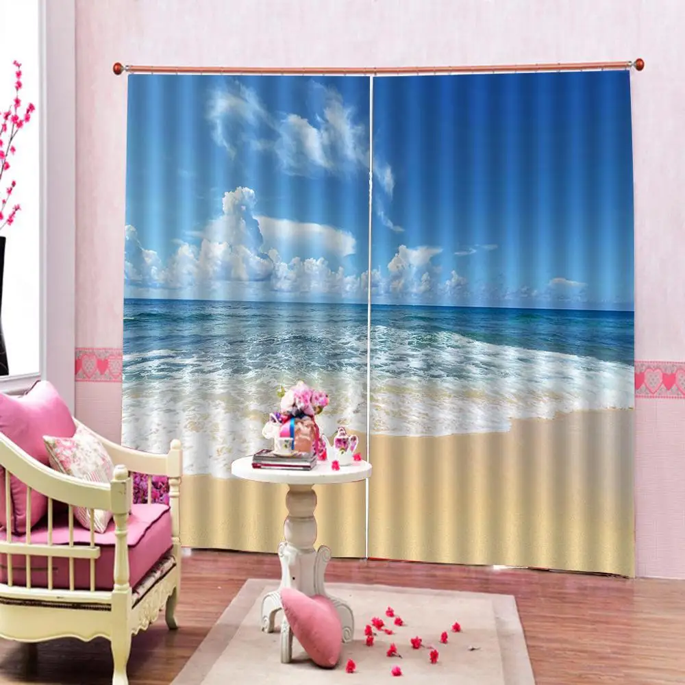Sunshine Beach Sea Wave Curtain Bathroom Living room Drapes Decor Curtain
Sunshine Beach Sea Wave Curtain Bathroom Living room Drapes Decor Curtain