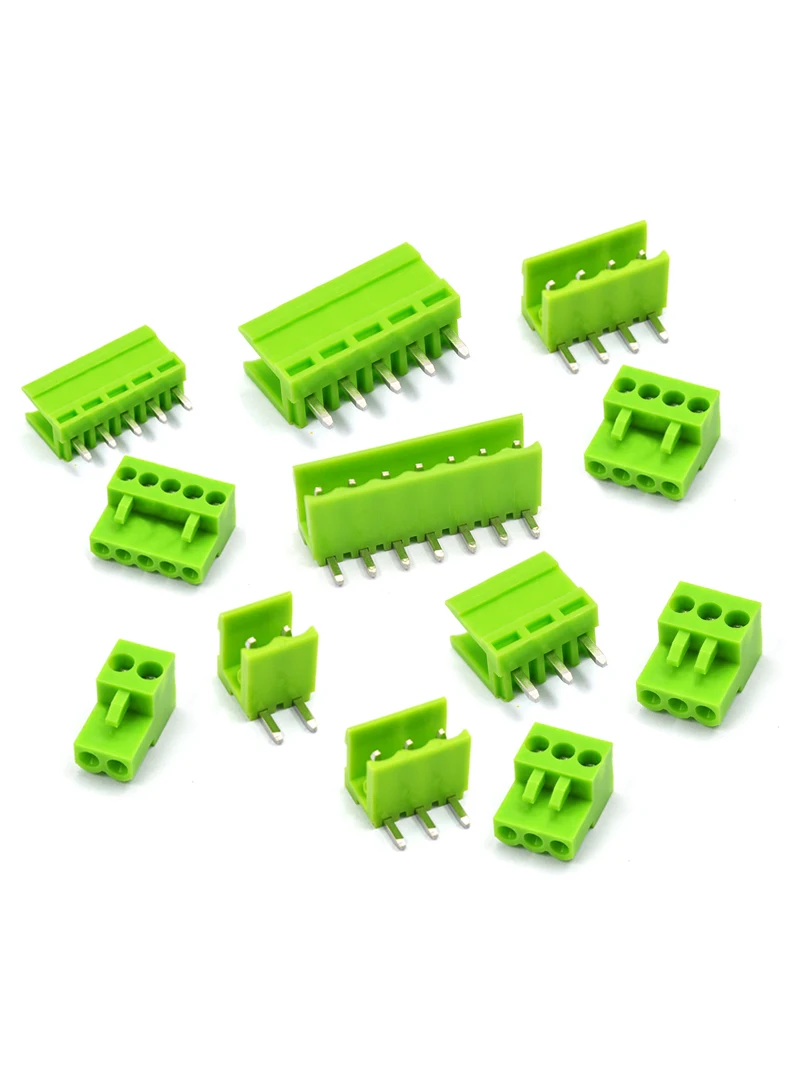 5set/sets HT3.96mm connector 2P 3P 4P 5P 6P 7P 8P straight foot / curved pin connector plug + terminal block 
5set/sets HT3.96mm connector 2P 3P 4P 5P 6P 7P 8P straight foot / curved pin connector plug + terminal block