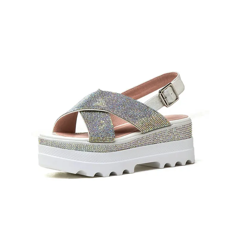 New Women High Heel Sandals Suede Leather Summer Shoes Woman Platform Casual Shoes Size 34-39 Pink
New Women High Heel Sandals Suede Leather Summer Shoes Woman Platform Casual Shoes Size 34-39 Pink
