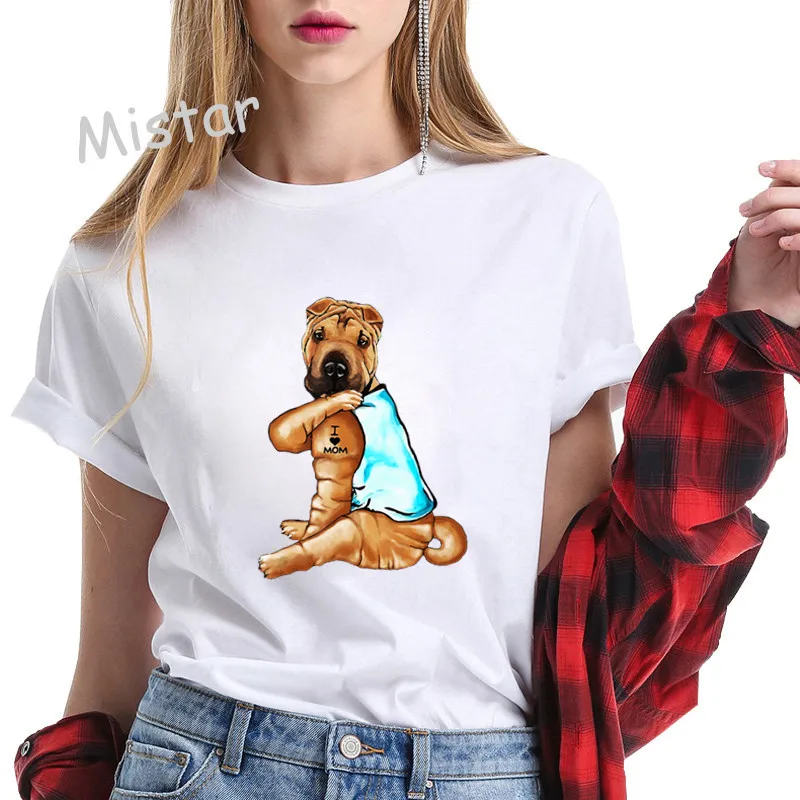 Love dog Women Tshirts Prints Casual Fashion Cute cartoon T Shirt Famale Summer Short Sleeve Femme White Tees Ladies
Love dog Women Tshirts Prints Casual Fashion Cute cartoon T Shirt Famale Summer Short Sleeve Femme White Tees Ladies