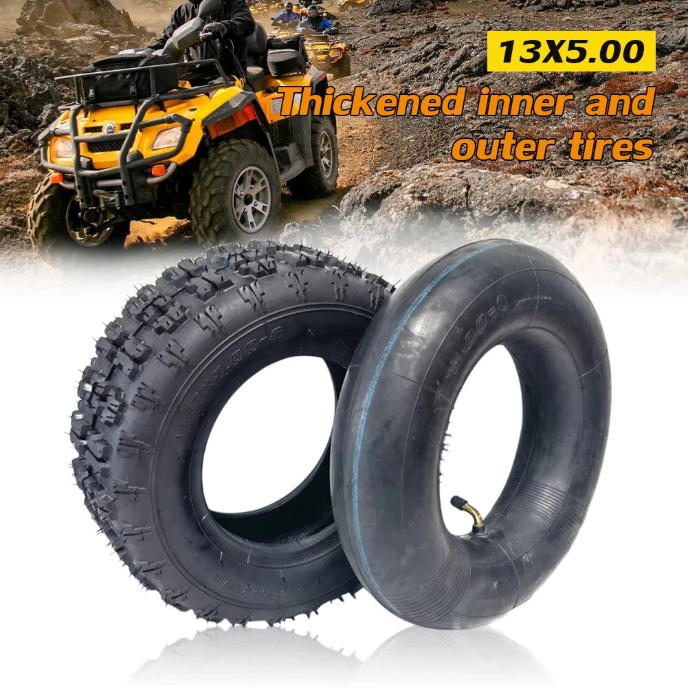 New 13x5.00-6 Tube Tyre Inner Tube Outer Tires 13*5.00-6 Tyre for Karting Electric Scooter Agricultural Snow Sweeper Parts
New 13x5.00-6 Tube Tyre Inner Tube Outer Tires 13*5.00-6 Tyre for Karting Electric Scooter Agricultural Snow Sweeper Parts