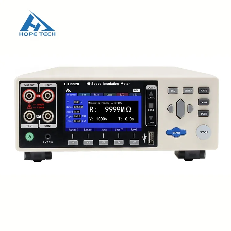 CHT9920 megger insulation resistance tester types of megger with RS232 and handler interface
CHT9920 megger insulation resistance tester types of megger with RS232 and handler interface