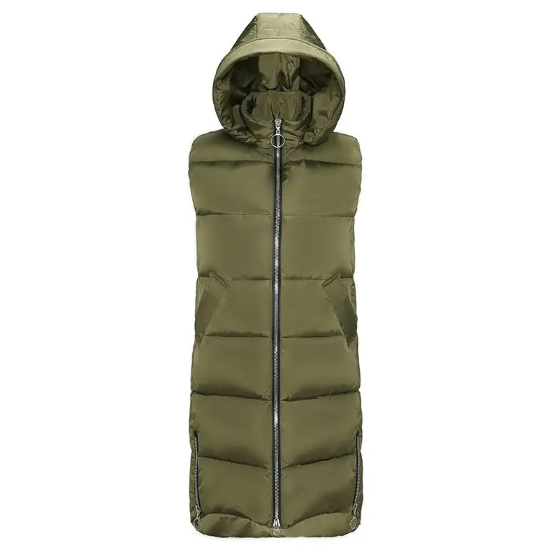 Mid length and large women's clothing autumn and winter 2018 shoulder cotton vest Korean version slim down cotton vest fashion
Mid length and large women's clothing autumn and winter 2018 shoulder cotton vest Korean version slim down cotton vest fashion