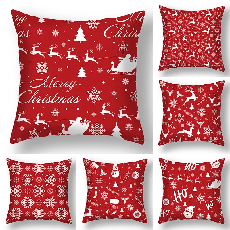 Christmas New Red Snowflake Elk Print Decoration Polyester Pillowcase for Sofa Car Home Decoration Accessories
Christmas New Red Snowflake Elk Print Decoration Polyester Pillowcase for Sofa Car Home Decoration Accessories