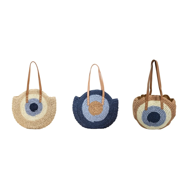 Hand Bags Women Contracted Circular Shoulder Straw Bag Beach Bag Crossbody Ladies Cross Bag Waist Bag
Hand Bags Women Contracted Circular Shoulder Straw Bag Beach Bag Crossbody Ladies Cross Bag Waist Bag