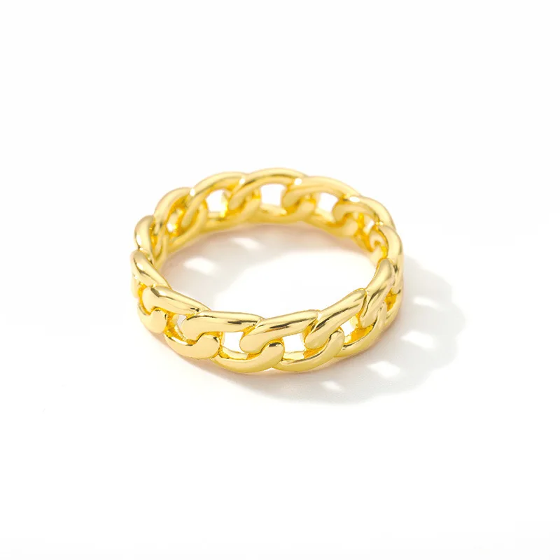 Trendy Cuban Link Chain Rings For Women Gold/Silver Color Punk Vintage Rings For Men Chain Male Boy Finger Ring Accessory Gifts
Trendy Cuban Link Chain Rings For Women Gold/Silver Color Punk Vintage Rings For Men Chain Male Boy Finger Ring Accessory Gifts