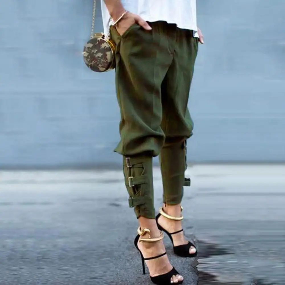 Solid Color Buckle Straps Long Harem Pants Casual Women Loose Pocket Trousers Casual Pants For Women Autumn High Waist Pants
Solid Color Buckle Straps Long Harem Pants Casual Women Loose Pocket Trousers Casual Pants For Women Autumn High Waist Pants