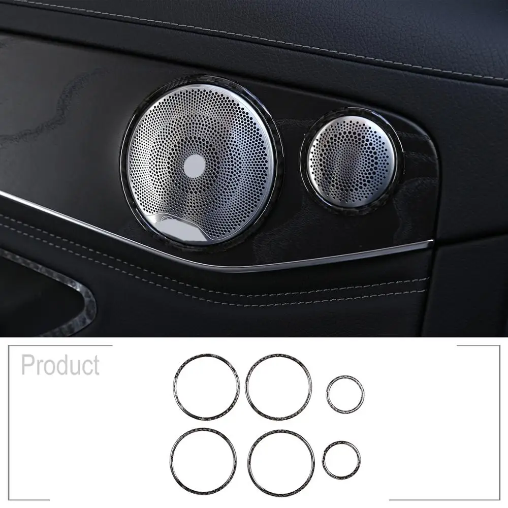 Soft Carbon Fiber Car Door Speaker Ring 3D Interior Sticker Accessories For Mercedes Benz C Class W205 C180 2016-2019
Soft Carbon Fiber Car Door Speaker Ring 3D Interior Sticker Accessories For Mercedes Benz C Class W205 C180 2016-2019