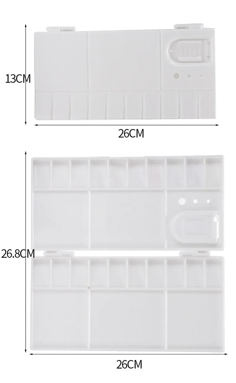 1Pcs 25 Grid Palette Empty Fold Watercolor Paint Palette with Full Pans Half Pans Art Plastic Palette Watercolor Palette Art
1Pcs 25 Grid Palette Empty Fold Watercolor Paint Palette with Full Pans Half Pans Art Plastic Palette Watercolor Palette Art