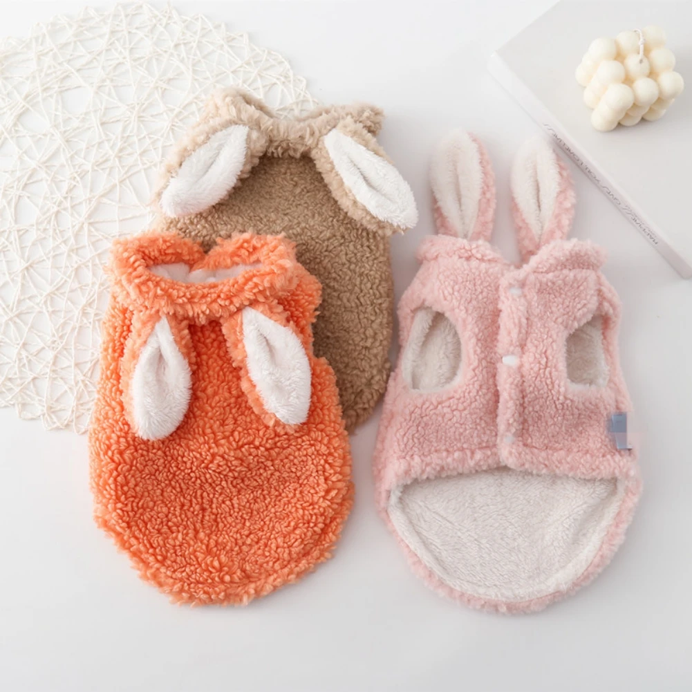 Cute Rabbit Dog Hoodies Warm Pet Puppy Fleece Vest Coat Jacket Hooded Bunny Ear Costumes For Small Dogs Cats Chihuahua Pug
Cute Rabbit Dog Hoodies Warm Pet Puppy Fleece Vest Coat Jacket Hooded Bunny Ear Costumes For Small Dogs Cats Chihuahua Pug