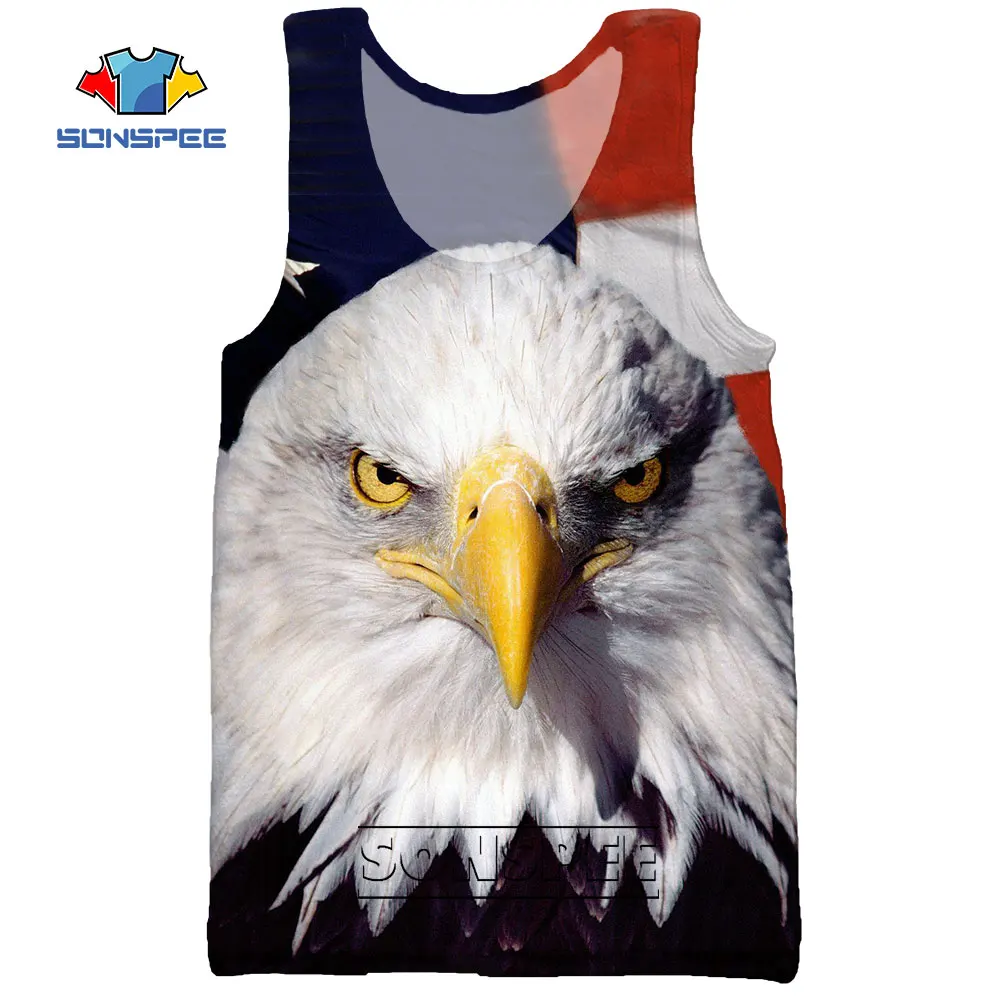 SONSPEE USA Bird Bald Eagle America Summer Beach 3D Print Men's Tank Tops Casual Bodybuilding Gym Muscle Sleeveless Large Vest
SONSPEE USA Bird Bald Eagle America Summer Beach 3D Print Men's Tank Tops Casual Bodybuilding Gym Muscle Sleeveless Large Vest