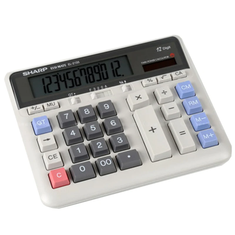 

Sharp EL-2135 Computer Large Button Calculator Bank Financial Accounting Special Large Desktop Office Business Calculadoras