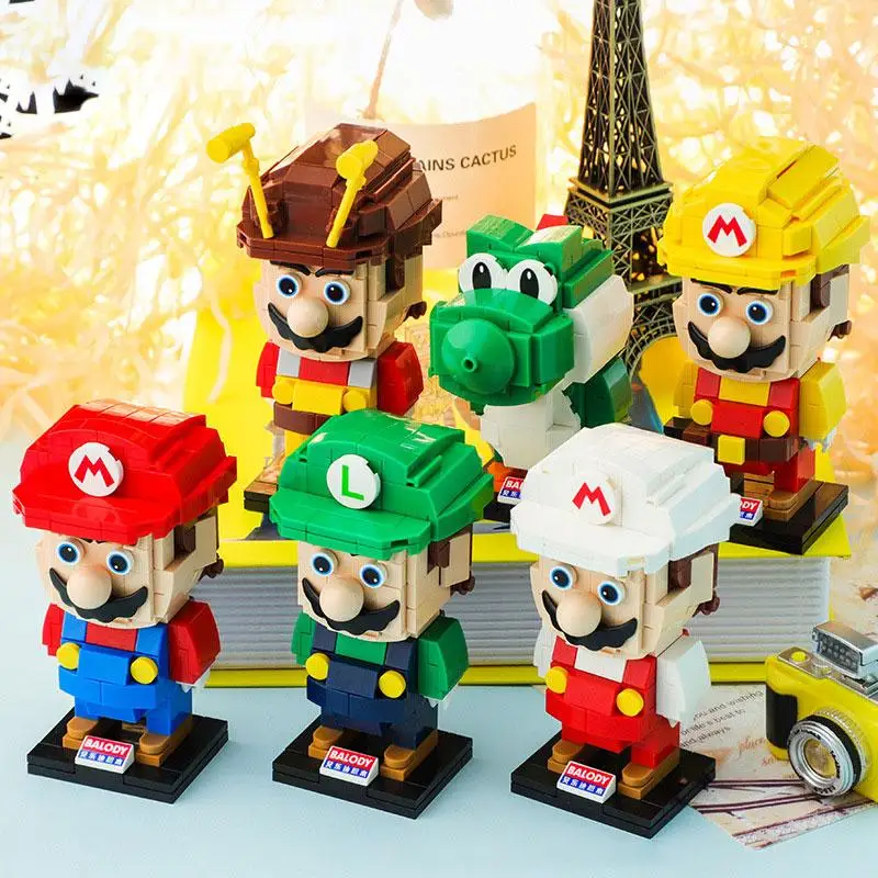 Super Mario Yoshi Building Blocks Minifig Duplo Bloco De Montar Brain Game Mini Blocks for Kids Christmass Brinquedos Gift Bloc
Super Mario Yoshi Building Blocks Minifig Duplo Bloco De Montar Brain Game Mini Blocks for Kids Christmass Brinquedos Gift Bloc